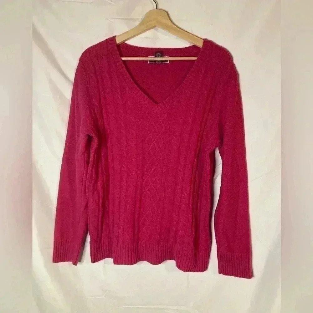 Karen Scott pink sweater‎